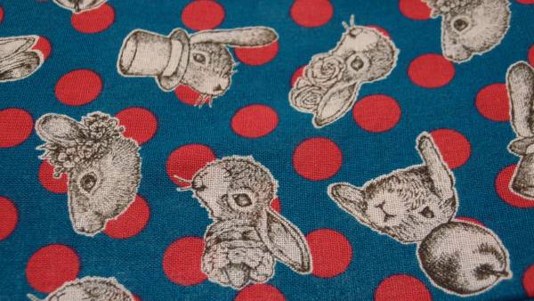 うさぎ柄　生地_1