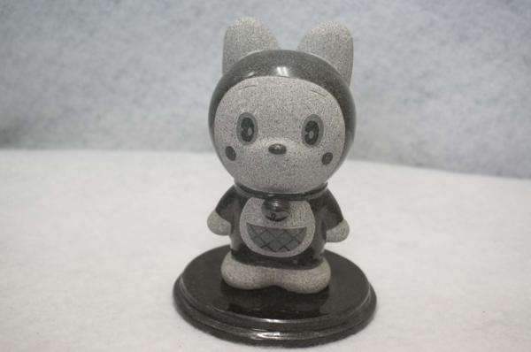 ○TAKAO 御影石 スタチュー ドラミちゃん 置物 立姿 13.5 ①