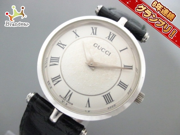 GUCCI(グッチ) 腕時計 2040M レディース 革ベルト シルバー 【公式通販】