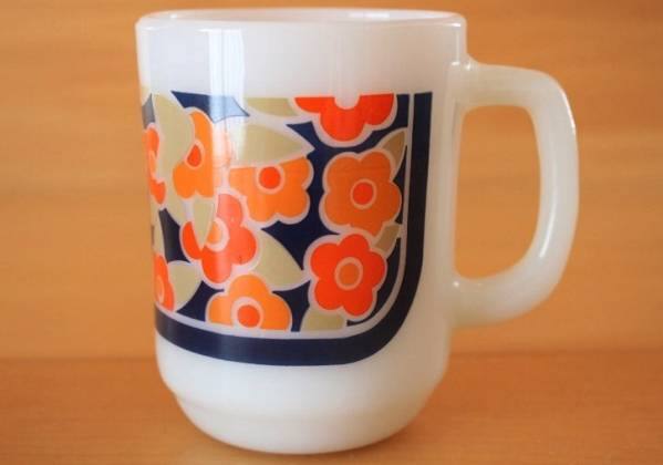 美品! ☆ ファイヤーキング 9オンス マグ フラワー　