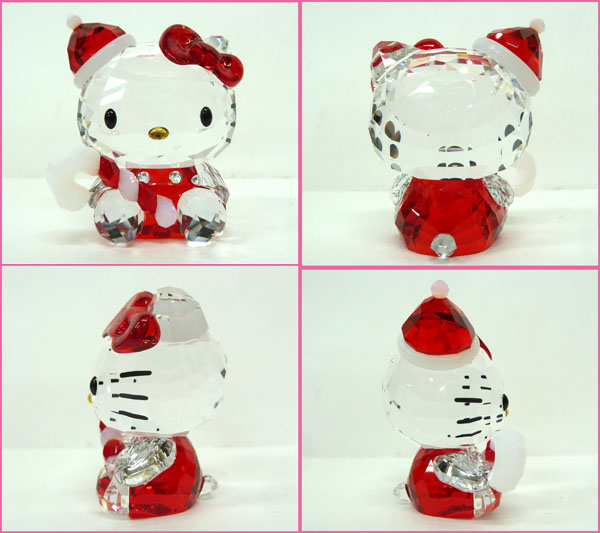 スワロフスキー☆ハローキティ サンタ 置物/オブジェ☆展示品