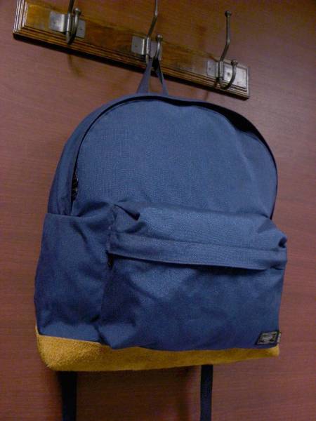 MIN-NANO ミンナノ PORTER ポーター 底革リュック デイパック 紺