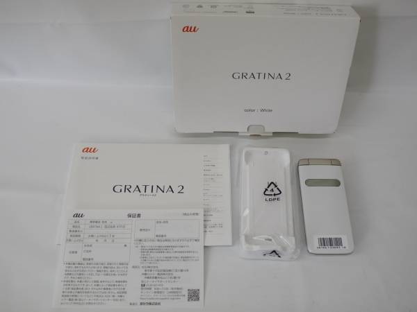 114-0190 au GRATINA2 KYY10 ホワイト 中古良