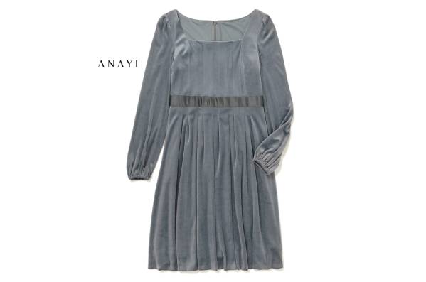 美品★ANAYIアナイ★清楚！デザインワンピースR704