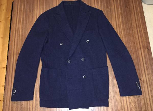 最安値 BOGLIOLI DOVER ボリオリドーバー ネイビージャケット USED品
