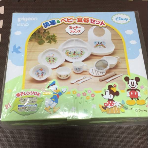 新品 ミッキー＆フレンズ 調理＆食器セット ピジョン
