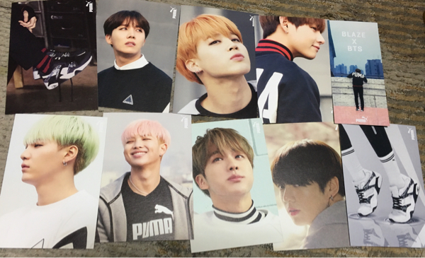 BTS 防弾少年団 PUMA フォトパック ポストカード 9枚セット PUMABLAZE