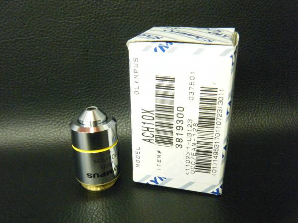 (63)新品同様 OLYMPUSオリンパス顕微鏡レンズ Ach 10×/0.25