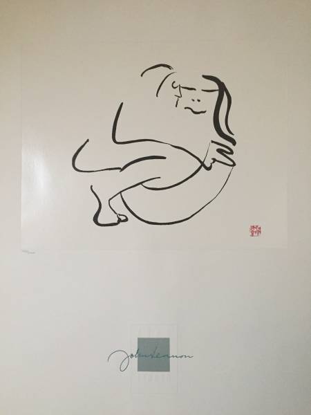 定番，豊富な John Lennon ジョン・レノン 大型 リトグラフ BAG ONE