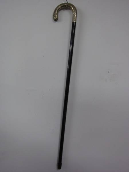 1円売切★銀製ステッキ★持ち手装飾★杖★925★全長約82.5cm