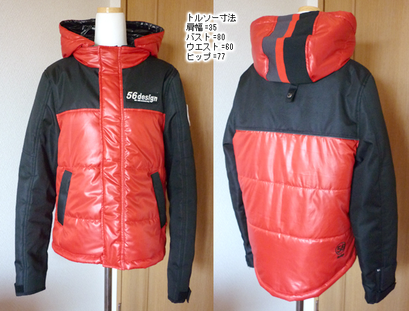 [USED/着用回数少]　56design　ウィンタージャケット　赤　