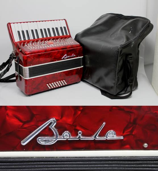 アコーディオン 30鍵 24ベース M2019 美品 BAILE バイレ 赤 ss6984
