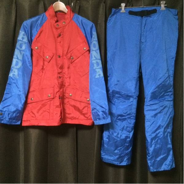 ホンダHONDASRナイロンセットアップライディングスーツLL