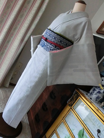 ★本塩沢・紬・お召★着丈１５５★本物趣向・上級者の方★