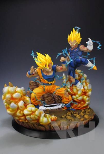 templeスタジオ ドラゴンボールガレージキット ベジータ 紫エフェクト