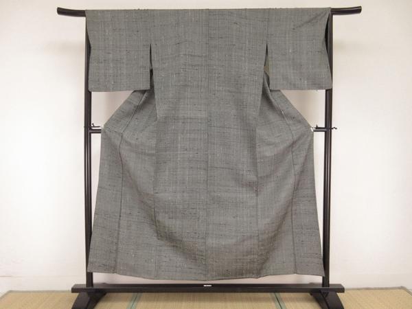 ドークブア■ざざんざ織　単衣　紬　極上の逸品