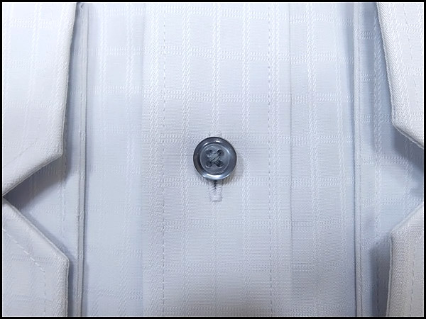 新品 ダーバン チェック柄コットン長袖シャツM薄青★I11926