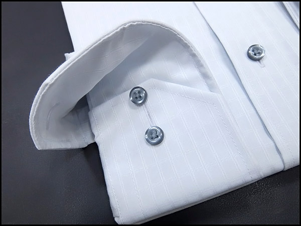 新品 ダーバン チェック柄コットン長袖シャツM薄青★I11926