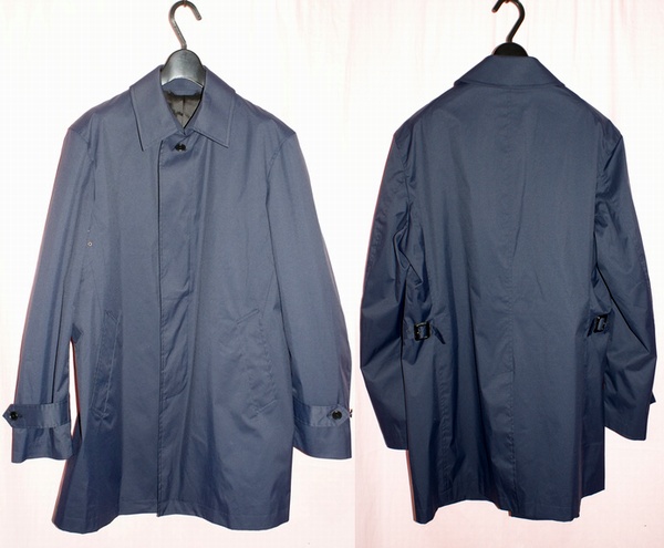 美品！STYLE ON トレンチコート M ネイビー 撥水風防効果アリ