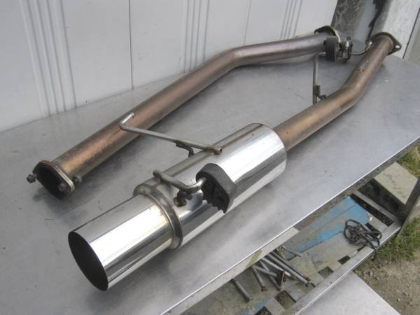 (045)シルビア S15 社外ステンレスマフラー2点セット