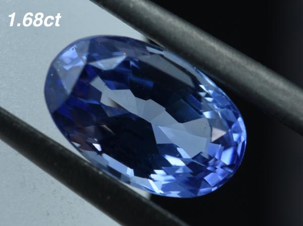 ルース 天然 サファイア 1.68ct 鑑別書 Z_503 Pt900 サファイア 1.68ct