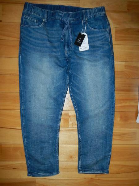 moussy マウジー スウェットクロップドパンツ 色落ち加工 8490円