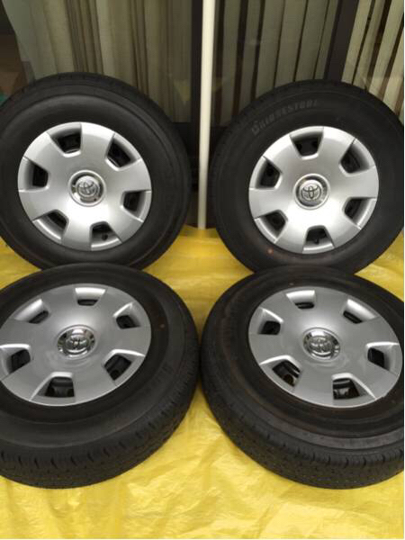 ハイエース200系 純正 ホイールタイヤ 新車外し 4本セット
