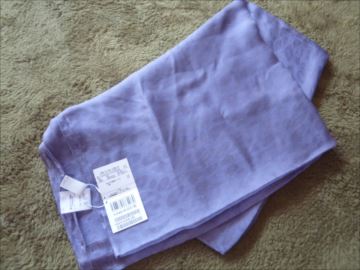 新品タグつき　自由区　春ストール　ラベンダー