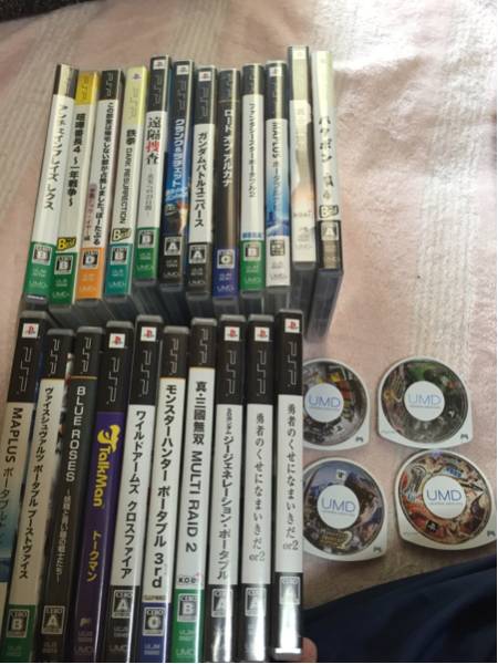 PSPソフト26本セットまとめ売り セガ、カプコン、KOEI、SONY