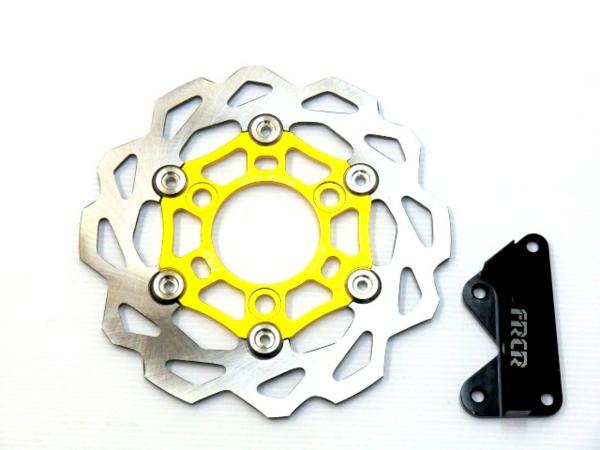 ぽり 新品 ライブディオ ZX ブレーキ ディスク ローター 200mm 金 【公式