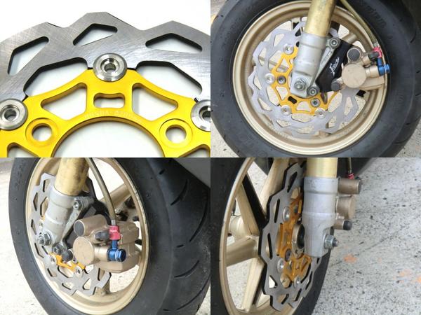 新品 ライブディオ ZX ブレーキ ディスク ローター 200mm 金 新