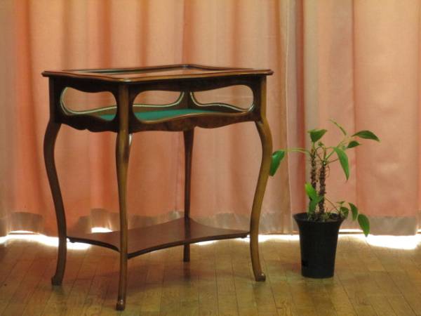 最高級 イタリア製 象嵌 猫脚 クラシック コレクションケース