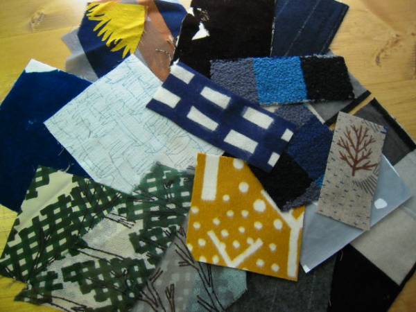 ミナペルホネン　生地 * 刺繍のみ 50枚 *タンバリン蝶3枚*＋20枚