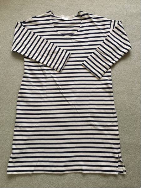 ORCIVAL オーチバル ボーダー クルーネック バスク地ワンピース