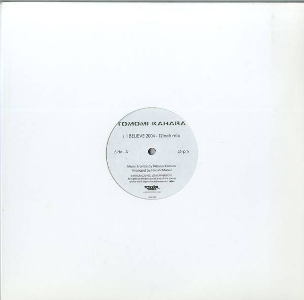 12インチ/華原朋美「I Bleive 2004 - 12inch Mix」