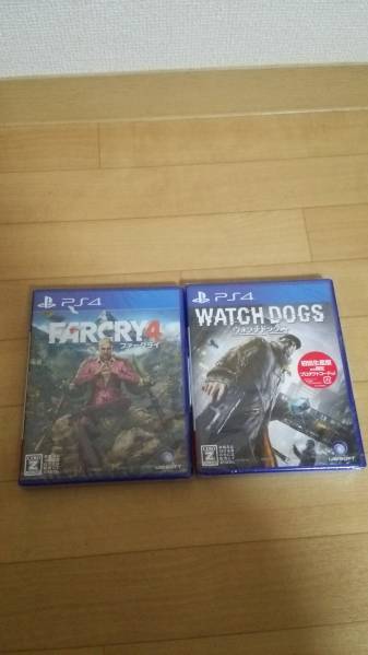 PS4 新品 ファークライ4 ウォッチドッグス ソフトセット