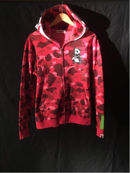 A BATHING APE エイプ 15周年 カモフラ パンダ パーカー