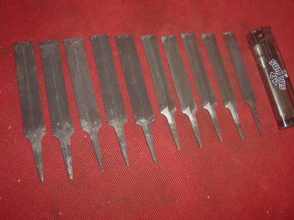 Ｙ４　仕上用ヤスリ　小挽切＋中挽切　１０本まとめて！