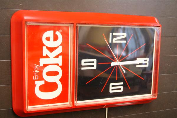 ビンテージ Coca-Cola コカ・コーラ クロック 時計 サイン