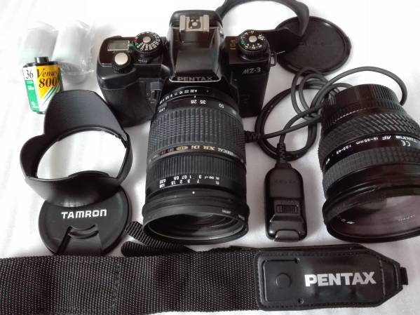 カメラ 【実写済・カラーフィルム＆レリーズ付】PENTAX MZ-3 完動品