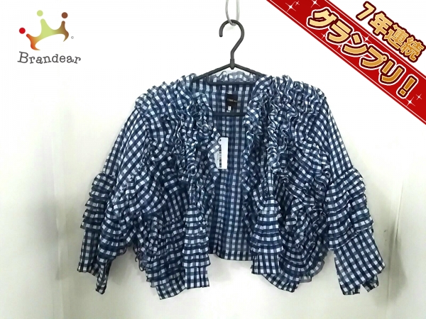 コムデギャルソン ボレロ S レディース ネイビー×ブルー×白