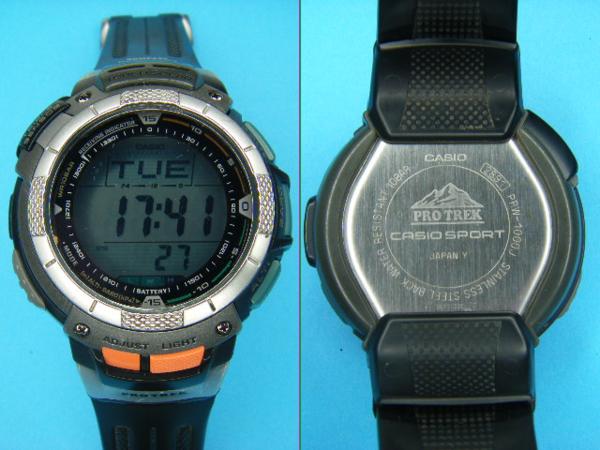 □CASIO PROTREK ソーラー【PRW-1000J】動作確認済 T4389 CASIO カシオ