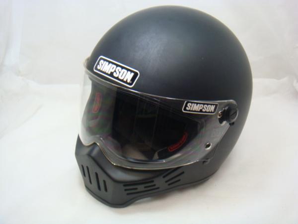 【スティーブ】※ジャンク品のため本文確認　SIMPSON M30 ジャンク品】 ヘルメット SIMPSON/シンプソン M30 ブラック 自動車