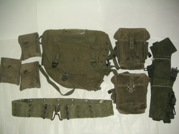 米軍 実物 ベトナム戦 M1956(M56)装備セット M14 M16Mgポーチ等