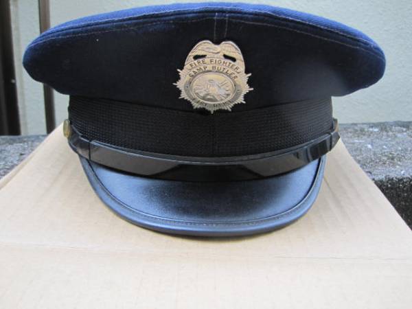 沖縄米軍消防隊制帽 FIRE FIGHTER CAMP BUTLER FIRE DEPT