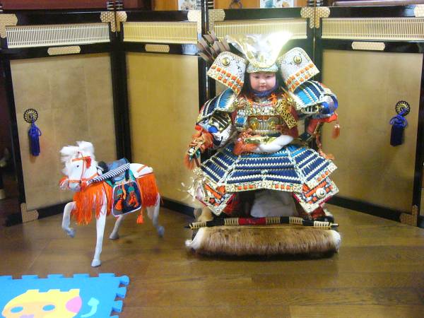 五月人形　初陣大将　11号　秀月作　２弾飾り付き