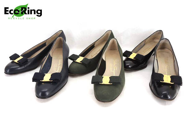 1円 フェラガモ ヴァラ パンプス 計3点セット AL356
