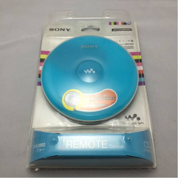 未使用品 SONY CD Walkman D-EJ002 ブルー (2009年製)