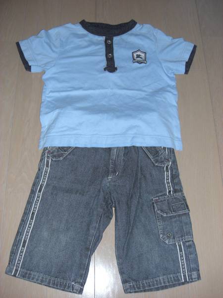 【即決！】バーバリー　110　Tシャツ　パンツまとめて３点セット