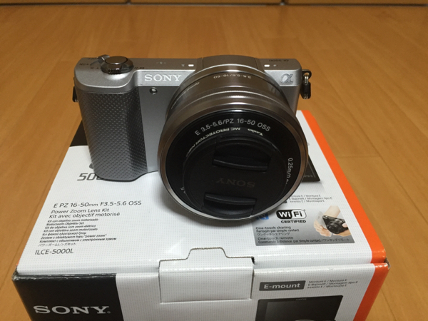 SONY α5000 パワーズームレンズキット シルバー 中古 ,SONYα5000パワー